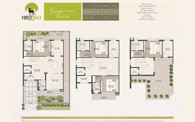 Forest Walk Villa big floor plan image